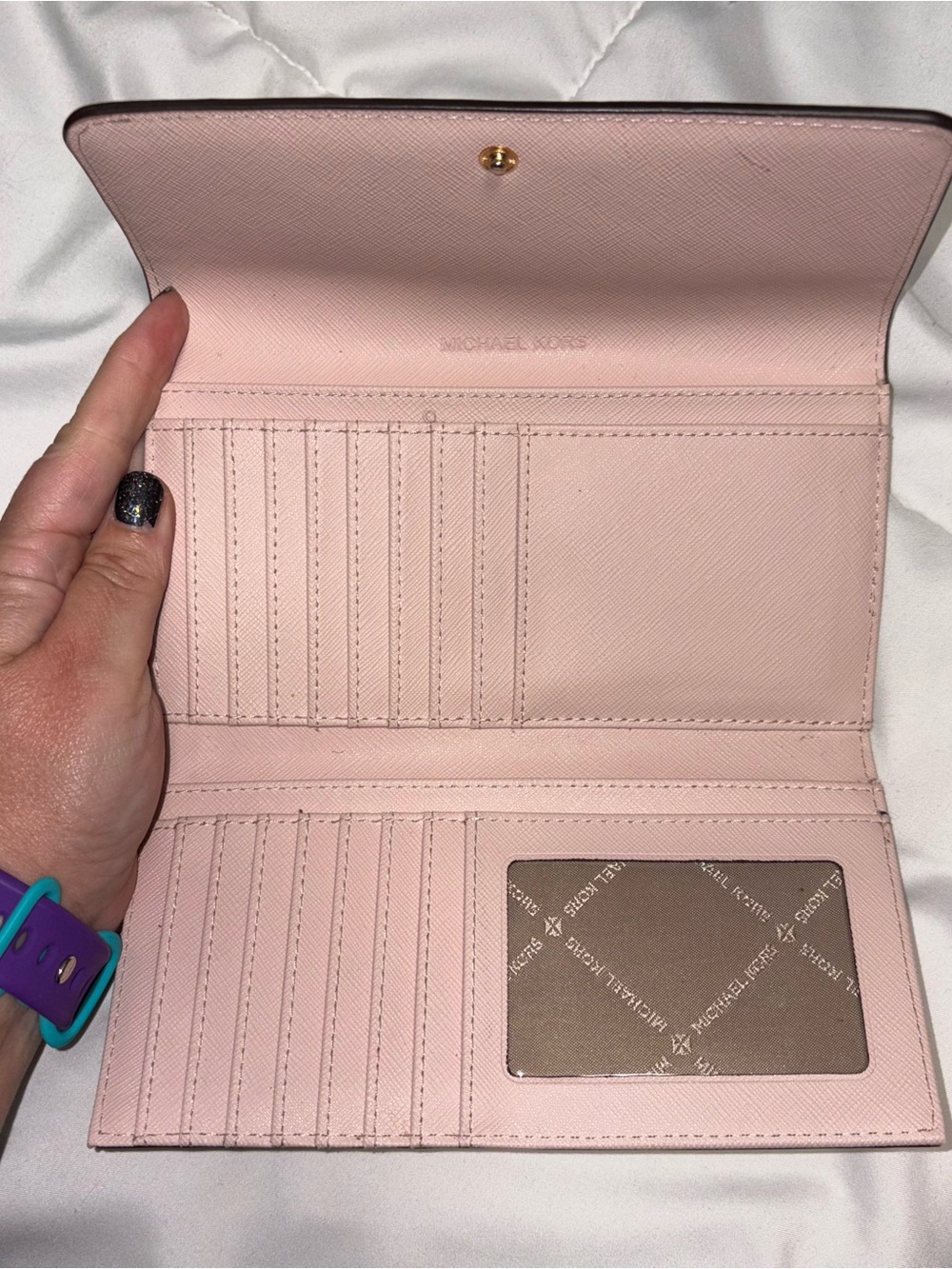 Michael Kors Mirella medium leather tote crossbody and wallet Pink - Picture 5 of 13